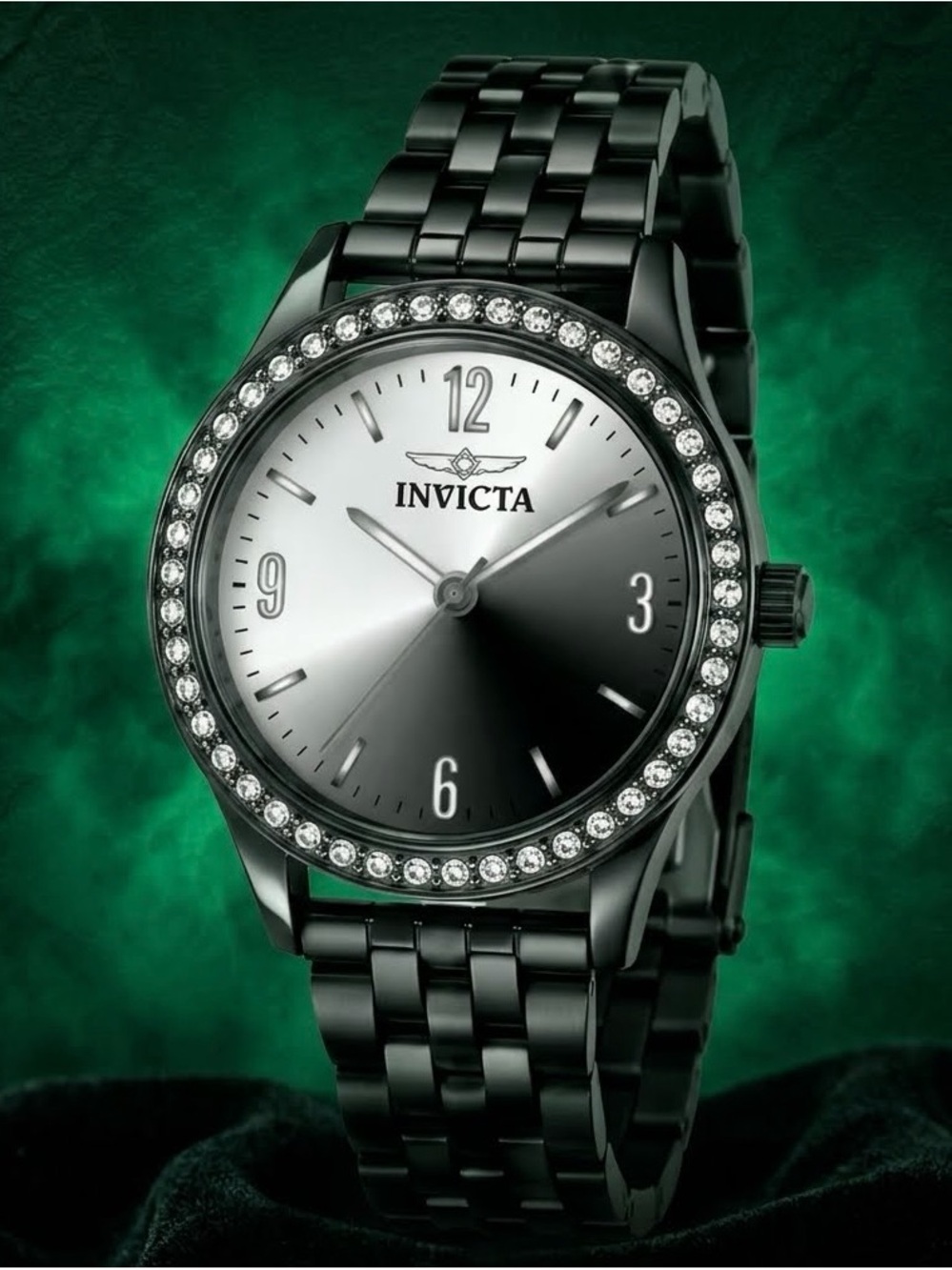 Invicta Celestial Lady Moving Gemstones Rose Gold Plated Mother Of Pearl Luxe!